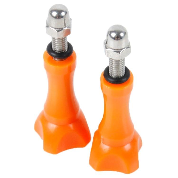2 PCS TMC HR171 Plastic 5.5cm Thumb Screw for GoPro HERO4 /3+ /3 /2 Cameras(Orange)