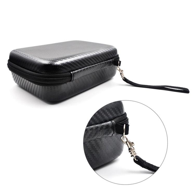 STARTRC Carbon Texture Waterproof PU Storage Bag for DJI OSMO Pocket Gimble Camera(Black)