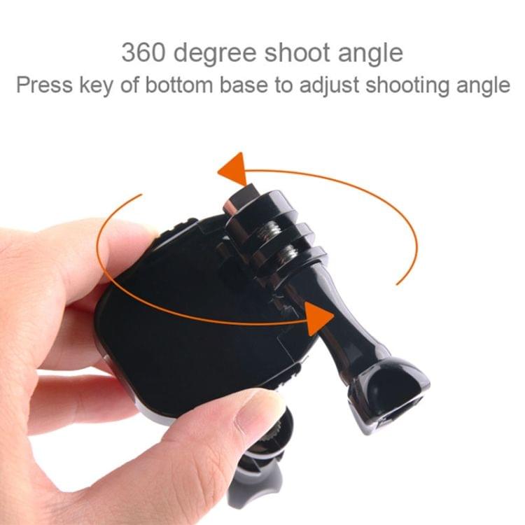 GP433 Bicycle Motorcycle Handlebar Mount for GoPro HERO7 /6 /5 /5 Session /4 Session /4 /3+ /3 /2 /1 / Fusion, Xiaoyi and Other Action Cameras(Black)