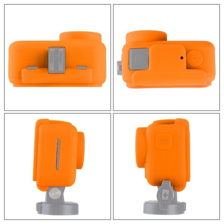 PULUZ Silicone Protective Case for DJI Osmo Action with Frame(Orange)