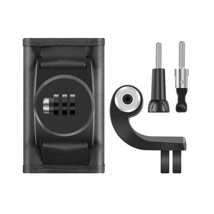 Hook and Loop Fastener Backpack Rec-Mounts Clip Clamp Mount with Screw for DJI Osmo Action, GoPro NEW HERO / HERO7 /6 /5 /4, and Other Action Cameras