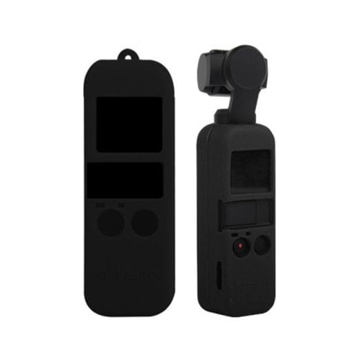 Non-slip Dust-proof Cover Silicone Sleeve for DJI OSMO Pocket(Black)