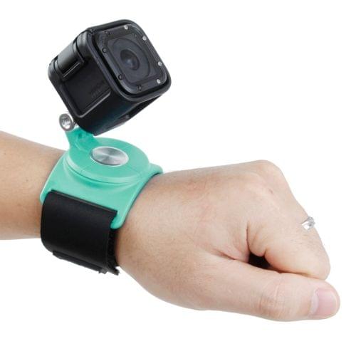 TMC HR357 360-degree Rotation Mount with Straps for GoPro NEW HERO /HERO6 /5 /5 Session /4 Session /4 /3+ /3 /2 /1, Xiaoyi and Other Action Cameras(Green)