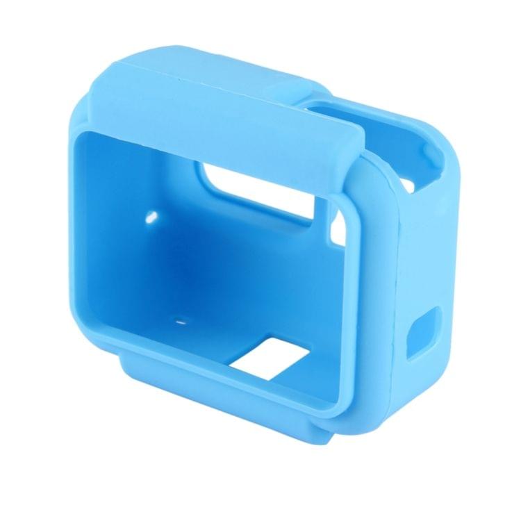 PULUZ Shock-proof Silicone Protective Case with Lens Cover for GoPro HERO(2018) /7 Black /6 /5 with Frame(Blue)