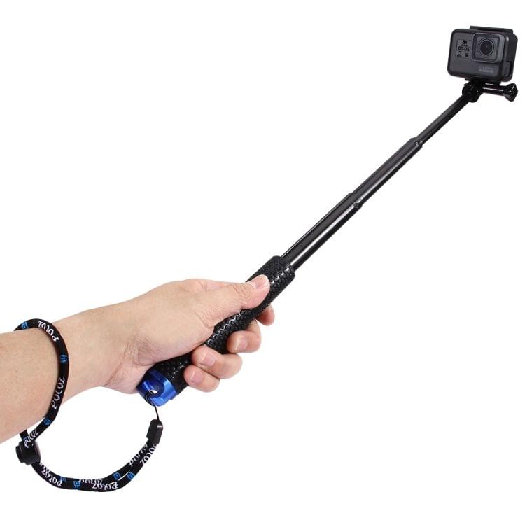 PULUZ Handheld Extendable Pole Monopod for GoPro NEW HERO /HERO7 /6 /5 /5 Session /4 Session /4 /3+ /3 /2 /1, DJI Osmo Action, Xiaoyi and Other Action Cameras, Length: 19-49cm