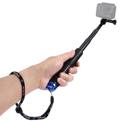 PULUZ Handheld Extendable Pole Monopod for GoPro NEW HERO /HERO7 /6 /5 /5 Session /4 Session /4 /3+ /3 /2 /1, DJI Osmo Action, Xiaoyi and Other Action Cameras, Length: 19-49cm