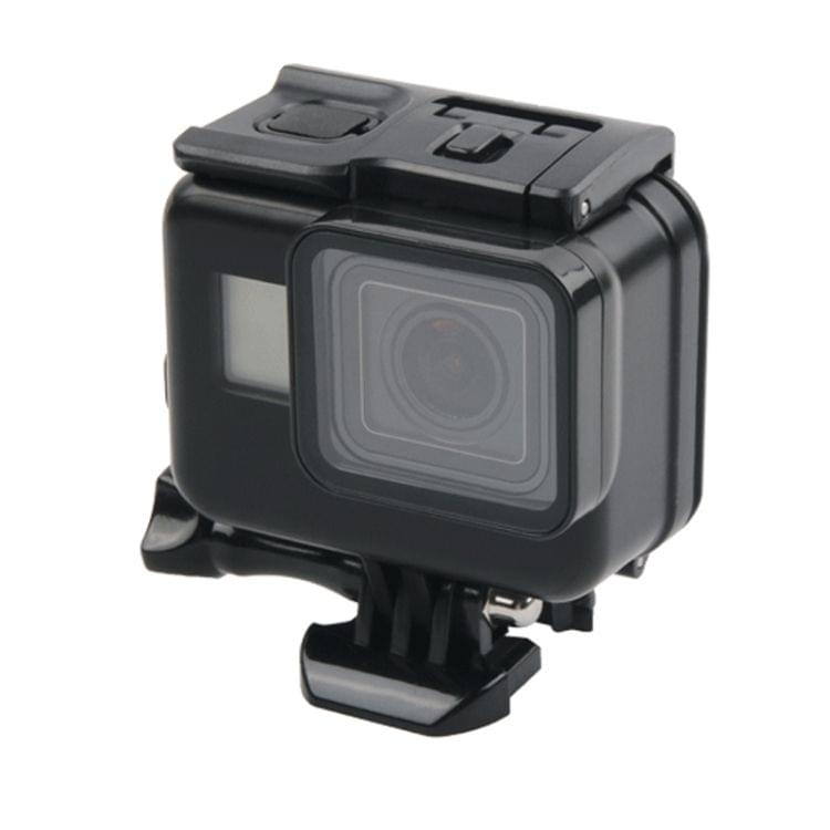 45m Waterproof Housing Protective Case + Touch Screen Back Cover for GoPro NEW HERO /HERO6 /5, with Buckle Basic Mount & Screw, No Need to Remove Lens (Black)