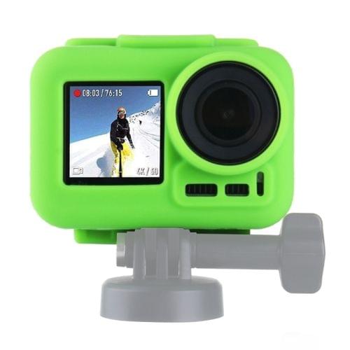 PULUZ Silicone Protective Case for DJI Osmo Action with Frame(Green)