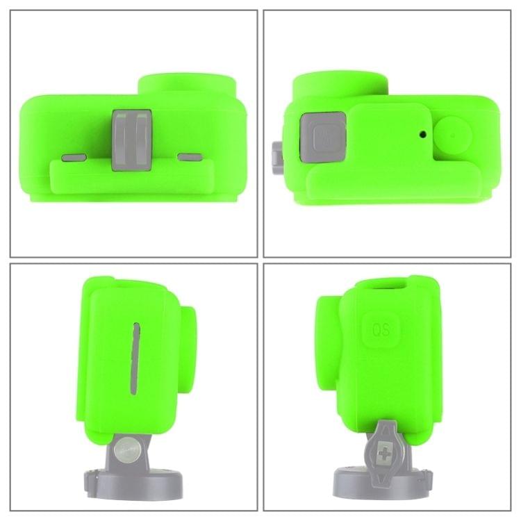PULUZ Silicone Protective Case for DJI Osmo Action with Frame(Green)