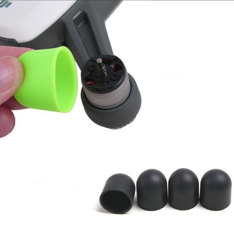 4 PCS Silicone Motor Guard Protective Covers for DJI Spark (Black)