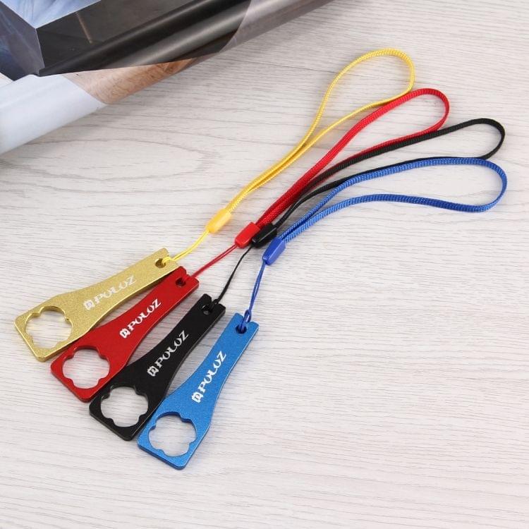 PULUZ CNC Aluminum Alloy Tighten Screw Cap Wrench Tool for GoPro NEW HERO /HERO6 /5 /5 Session /4 Session /4 /3+ /3 /2 /1, Xiaoyi and Other Action Cameras(Blue)