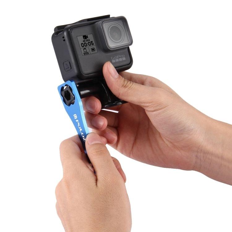 PULUZ CNC Aluminum Alloy Tighten Screw Cap Wrench Tool for GoPro NEW HERO /HERO6 /5 /5 Session /4 Session /4 /3+ /3 /2 /1, Xiaoyi and Other Action Cameras(Blue)