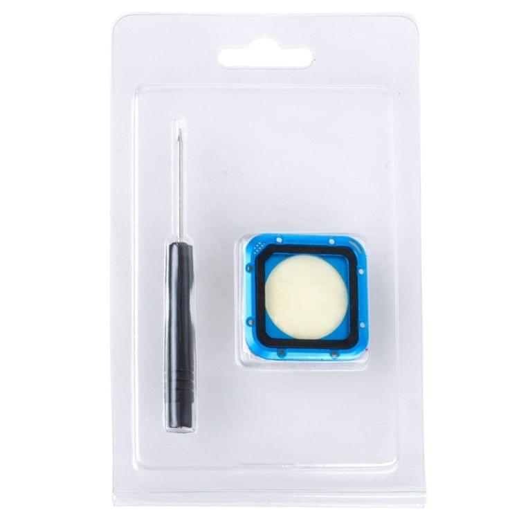 Aluminum Frame Lens Replacement Kit for GoPro HERO 4 Session(Blue)