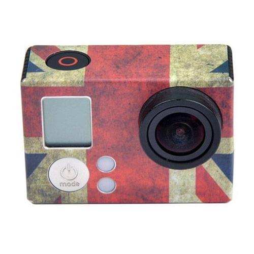 Retro UK Flag Pattern Case Sticker for GoPro HERO3+ /3