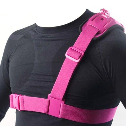 Light Weight Special Sports DV Chest Belt for GoPro NEW HERO /HERO6 /5 /5 Session /4 Session /4 /3+ /3 /2 /1, Xiaoyi and Other Action Cameras(Magenta)
