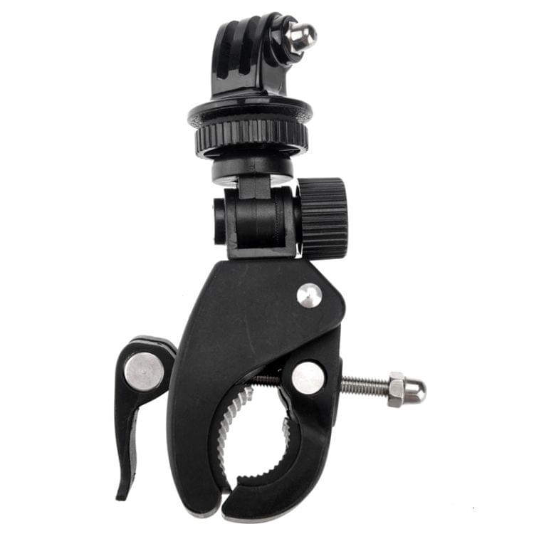 ST-93 Universal Bicycle Mount Clip for GoPro NEW HERO /HERO6 /5 Session /5 /4 Session /4 /3+ /3 /2 /1, Xiaoyi Sport Cameras(Black)