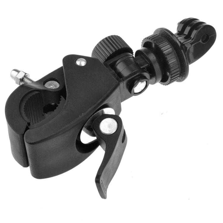 ST-93 Universal Bicycle Mount Clip for GoPro NEW HERO /HERO6 /5 Session /5 /4 Session /4 /3+ /3 /2 /1, Xiaoyi Sport Cameras(Black)