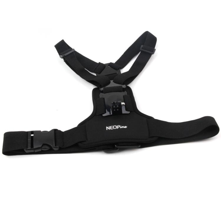 NEOPINE Elastic Fibers Diving Material Chest Belt for GoPro NEW HERO /HERO6 /5 /5 Session /4 Session /4 /3+ /3 /2 /1, Xiaoyi and Other Action Cameras(Black)