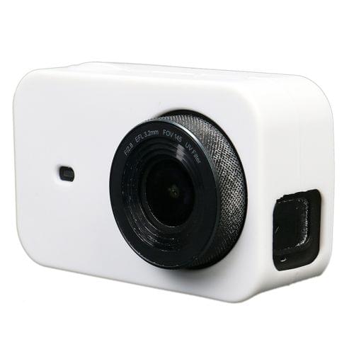 For Xiaomi Mijia Small Camera Silicone Protective Case with Lens Cover(White)