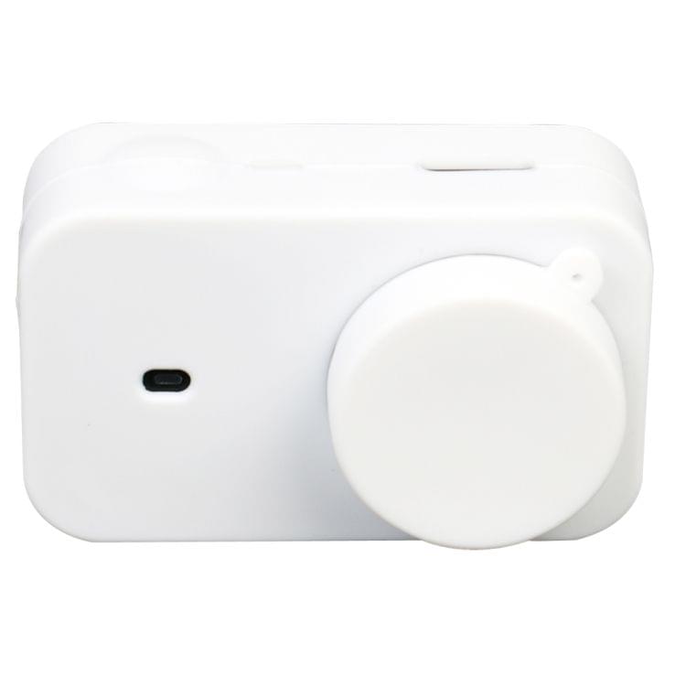 For Xiaomi Mijia Small Camera Silicone Protective Case with Lens Cover(White)