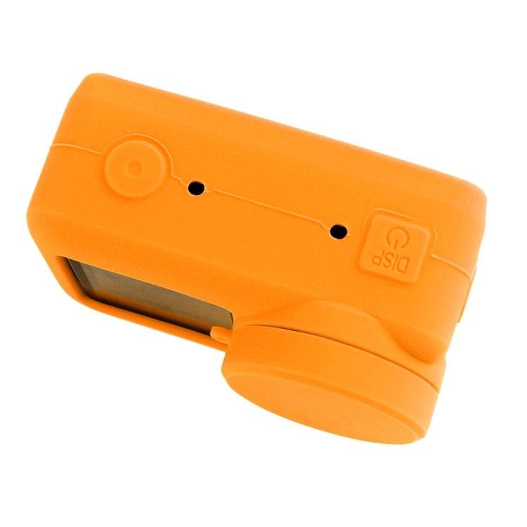 PULUZ Silicone Protective Case with Lens Cover for DJI Osmo Action (Orange)