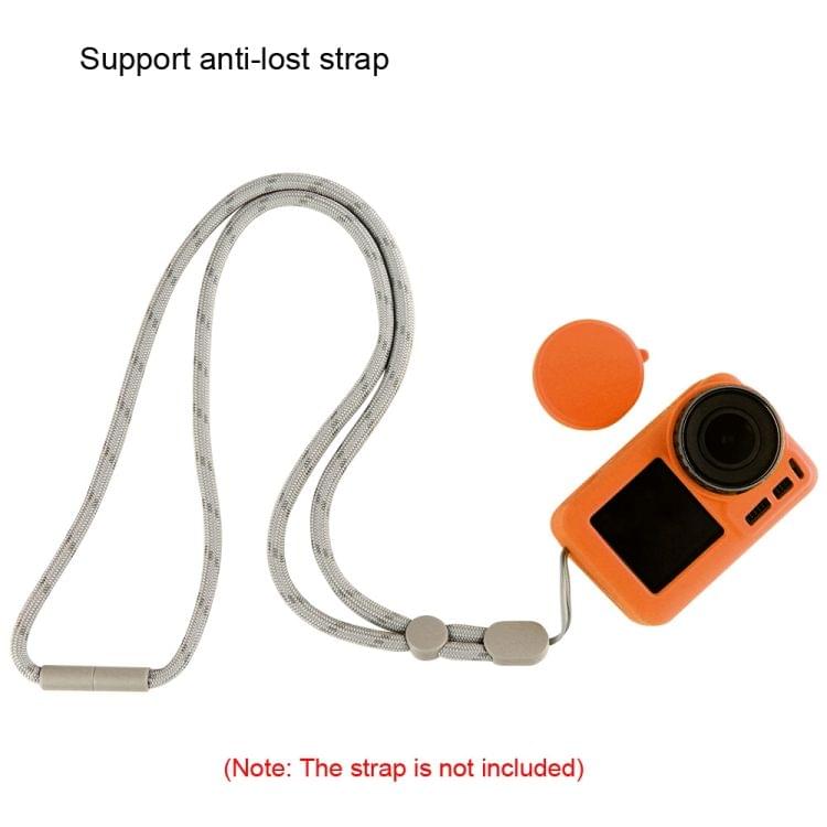 PULUZ Silicone Protective Case with Lens Cover for DJI Osmo Action (Orange)