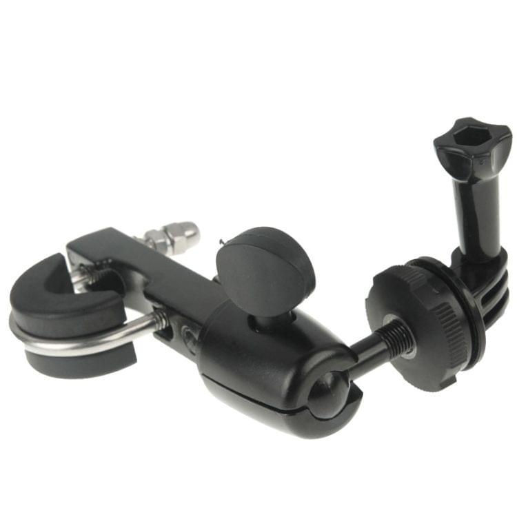 Handlebar Seatpost Big Pole Mount Bike Moto Bicycle Clamp with Tripod Mount Adapter & Screw for GoPro NEW HERO /HERO6 /5 /5 Session /4 Session /4 /3+ /3 /2 /1, Xiaoyi and Other Action Cameras