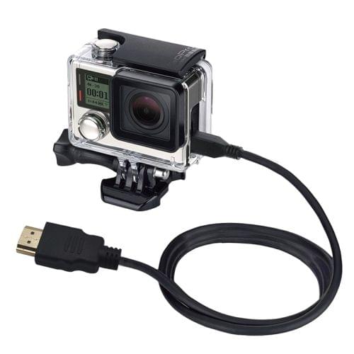 PULUZ Video 19 Pin HDMI to Micro HDMI Cable for GoPro HERO4 /3+ /3, Sony, LG, Panasonic, Canon, Nikon, Smartphones and Cameras, Length: 1.5m
