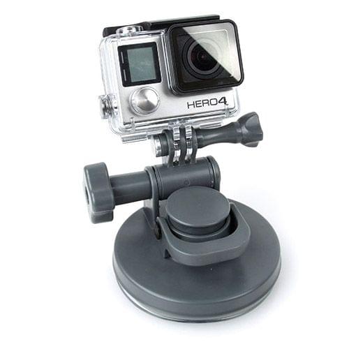 TMC Car Suction Cup Mount + Tripod Adapter + Handle Screw for GoPro NEW HERO /HERO6 /5 /5 Session /4 Session /4 /3+ /3 /2 /1, Xiaoyi and Other Action Cameras(Grey)