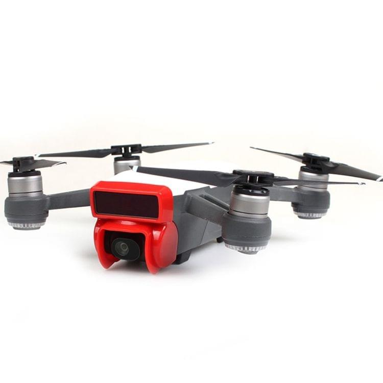 Gimbal Shade Camera Lens Hood Anti Flare Gimbal Protective Cover for DJI Spark(Red)