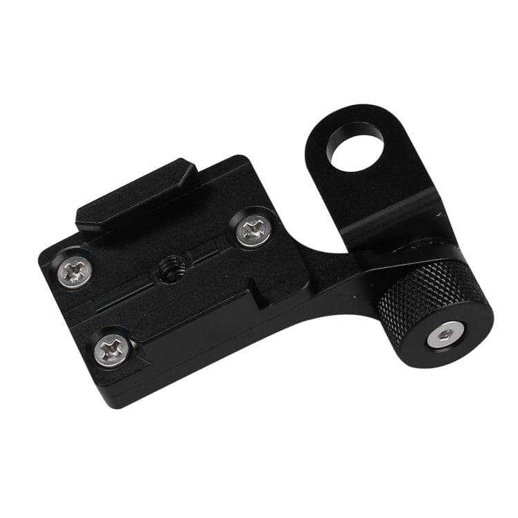 Motorcycle Rearview Mirror CNC Aluminum Alloy Stent Fixed Bracket Holder for GoPro NEW HERO /HERO6 / 5 /5 Session /4 /3+ /3 /2 /1, Xiaomi Xiaoyi, SJCAM Camera(Black)