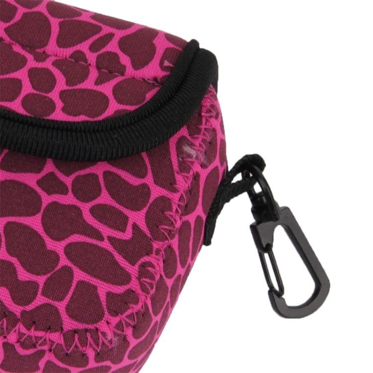 NEOPine GN-5 Leopard Texture GoPro Accessories Waterproof Housing Neoprene Inner Protective Bag Camera Pouch for GoPro HERO5/ 4 /3+ /3 /2 /1(Magenta)