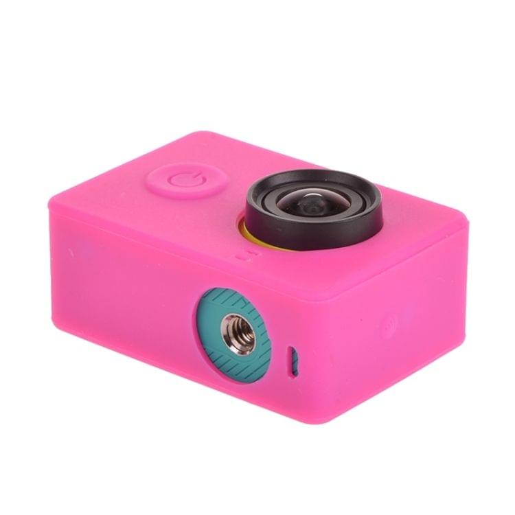XM03 Silicone Gel Protective Case for Xiaomi Yi Sport Camera(Magenta)