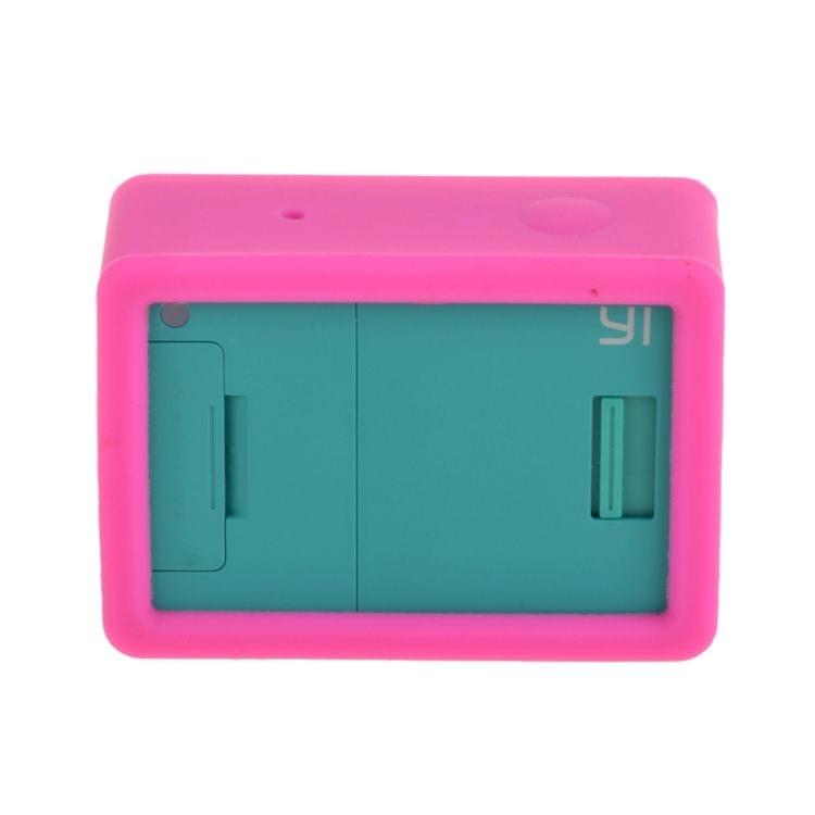 XM03 Silicone Gel Protective Case for Xiaomi Yi Sport Camera(Magenta)