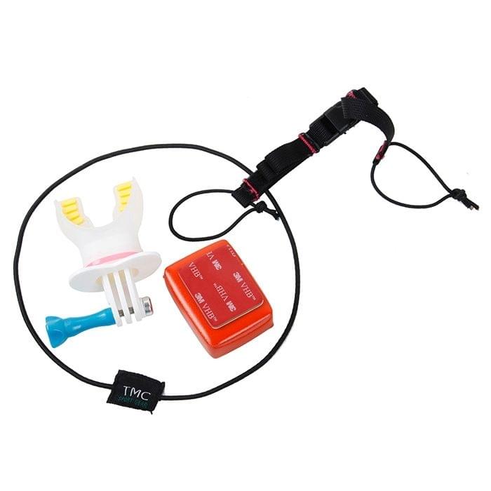 TMC HR261 Surfing Shoot Mouth Mount for GoPro NEW HERO /HERO7 /6 /5 /4 /3+ /3 /2 /1, Fit Surfing and Diving Sports