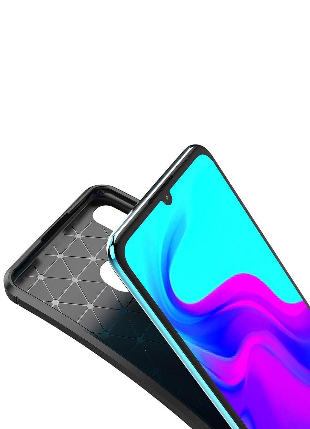 Phone Case Carbon Fiber TPU Phone Protection Cover Simple Lightweight Mobile Phone Protector for HUAWEI P30 Lite