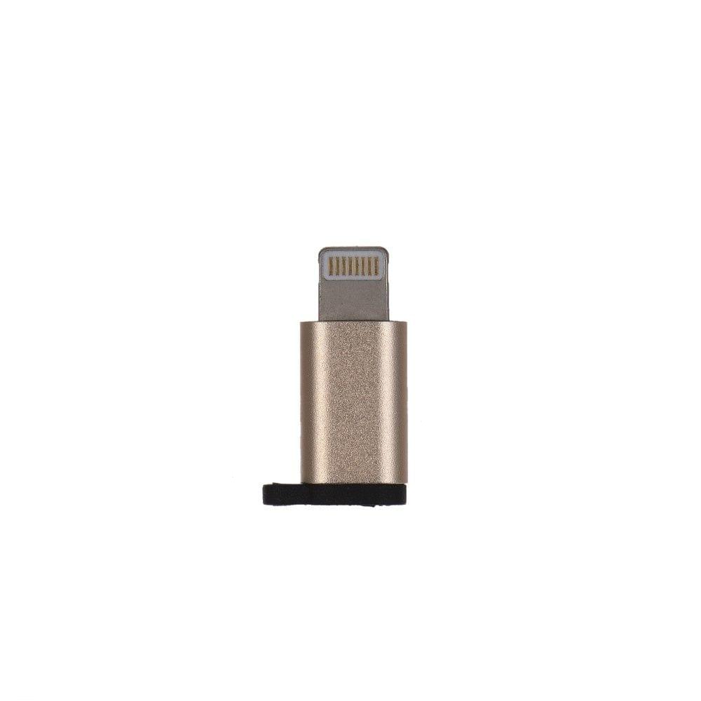 Aluminum Alloy Android Micro USB Female to Lightning Male Sync Data Converter Charging Adapter for iPhone iPad Data Cable