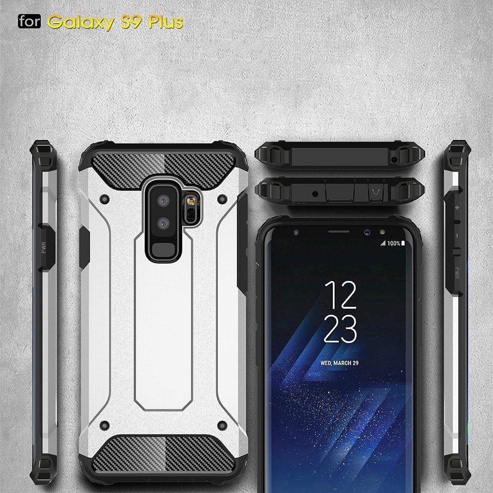 Uniqkart for Samsung Galaxy S9 Plus Case Slim Fit Dual Layer Hard Back Cover Bumper Protective Shock-Absorption & Skid-proof Anti-Scratch Case 6.2 inch