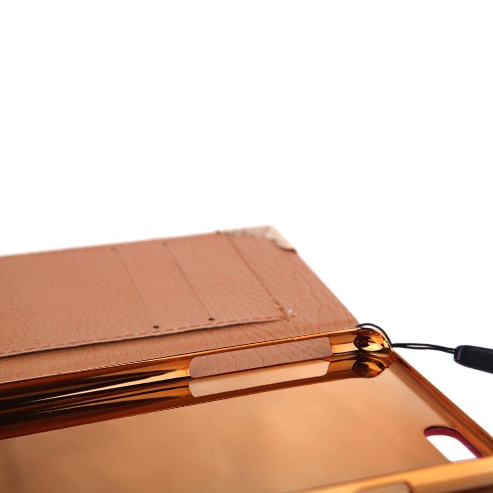 Fashionable Wallet Leopard Case Flip Leather Cover with Card Holder/Strap for Apple iPhone 6 Blue