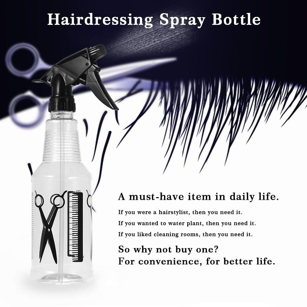 Hairdressing Spray Bottle Plastics Mist Sprayer Flower Plant Watering Sprayer 390ml Hair Salon Hairdressing Tool