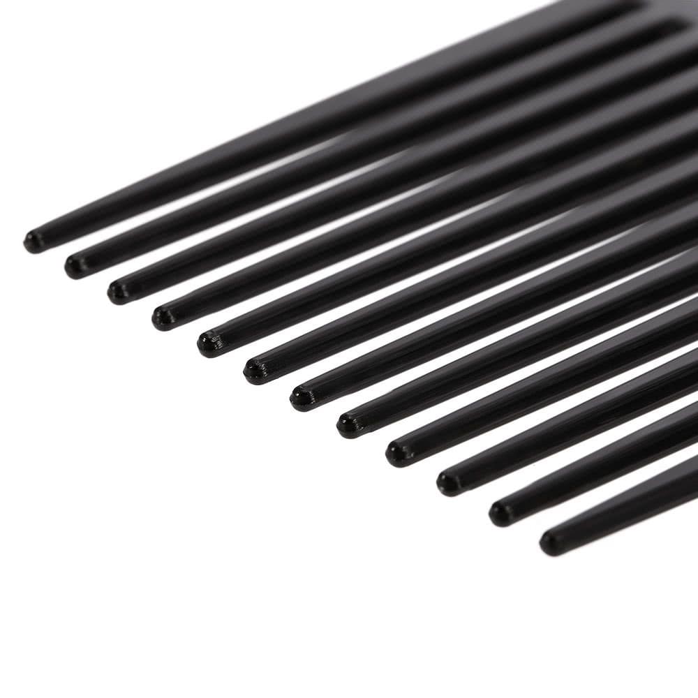 Anself 3Pcs Afro Comb Curly Hair Brush Comb Hairdressing Styling Tool Black for Man & Woman