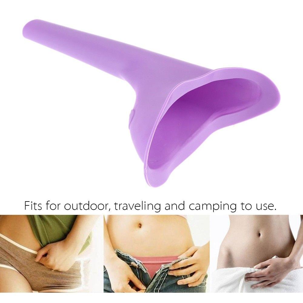 Outdoor Traval Capming Portable Female Urinal Soft Silicone Urination Device Stand Up & Pee for Women