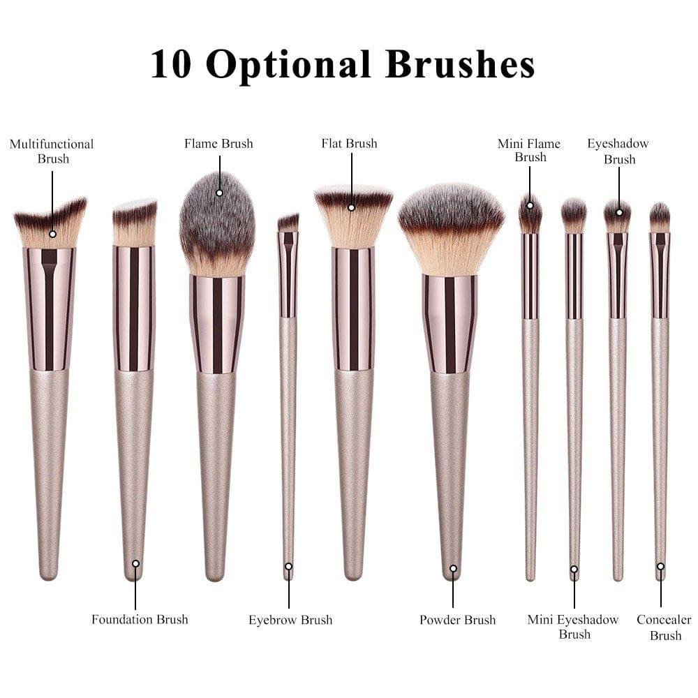 Proofessional Makeup Brush Facial Makeup Brush Cosmetic Brushes Multifunctional Eyebrow Blush Foundation Powder Brush Beauty Tools
