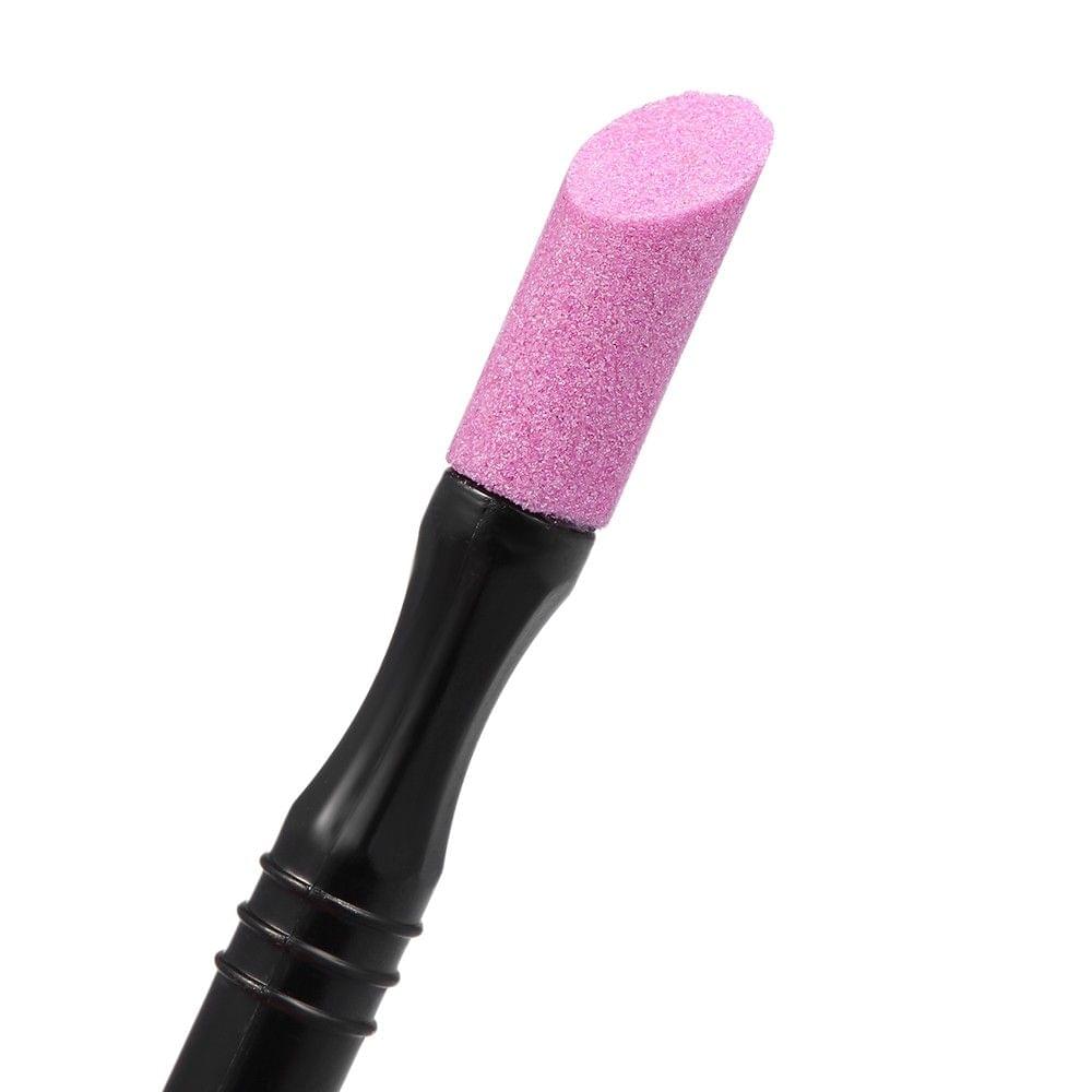 3 Pcs Nail Cuticle Remover Sanding Nail Art File Pen Nail Cuticle Pusher Nail Beauty Manicure Tools