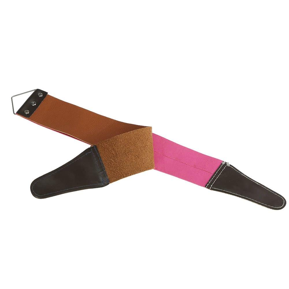 Canvas Sharpening Strop Men's Shaving Leather Strop Razor Strop for Barber Straight Cut Sharpening Strop Belt Color Randomly