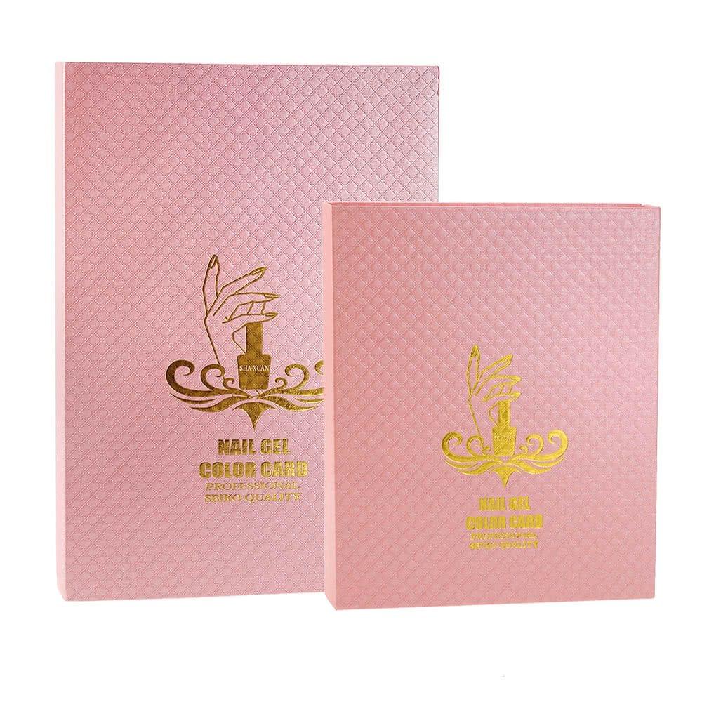 Professional 216/120 Colo White Nail Gel Polish Display Chart with Tips Nail Polish Color Card Chart Nail Art Salon Set