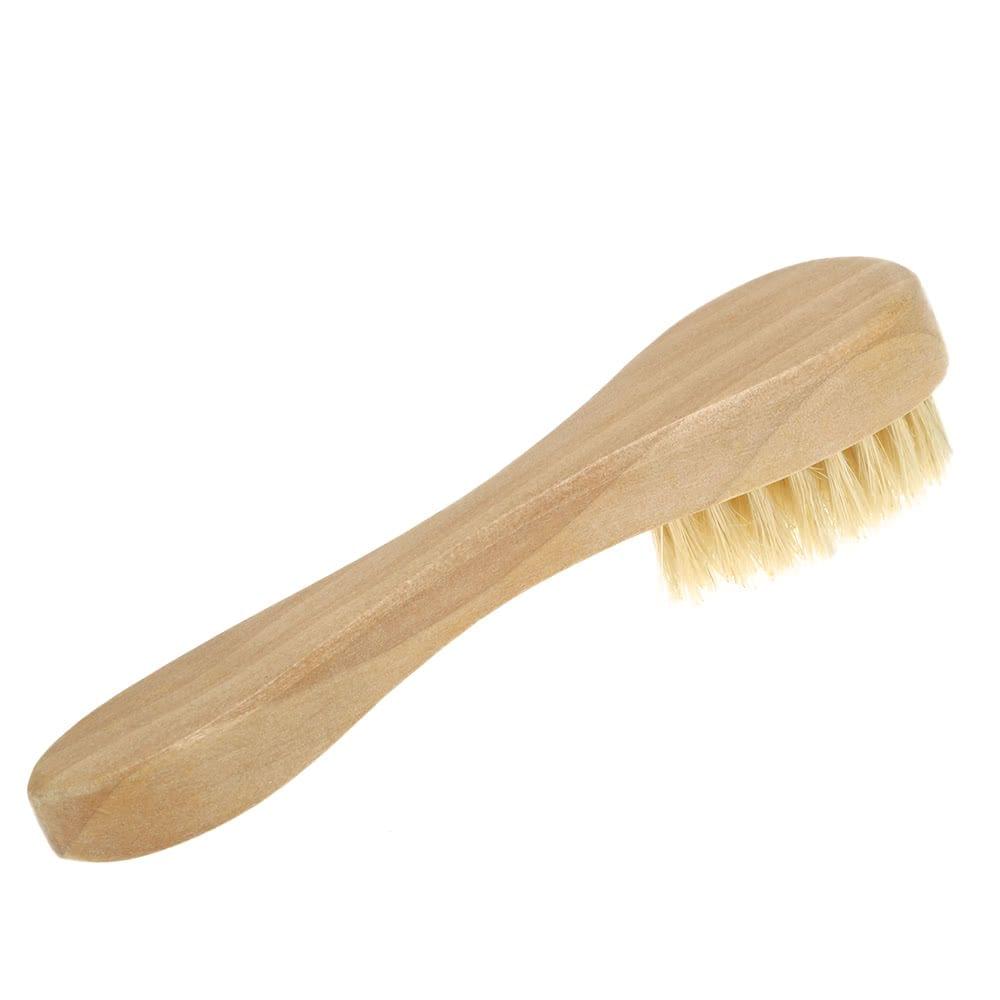 Men's Beard Brush Boar Bristle Mustache Shaving Comb Brush Facial Hair Brush Wooden Long Handle
