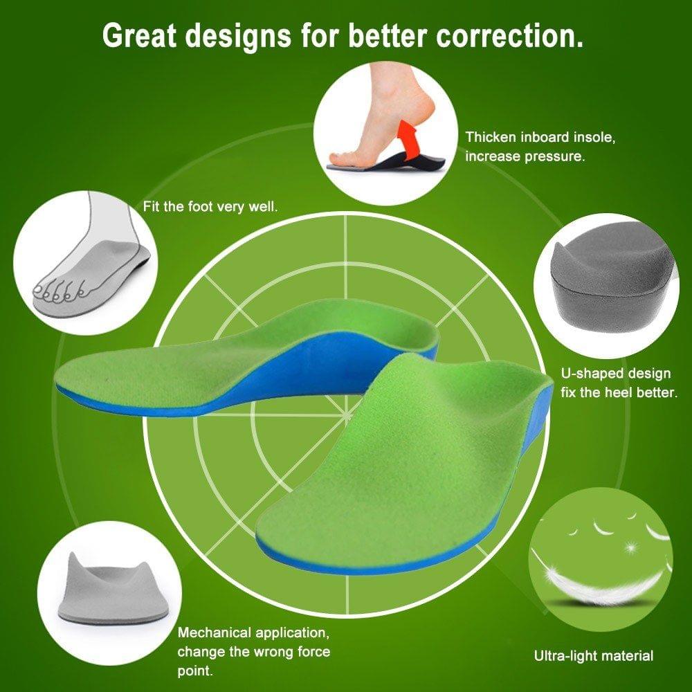 Orthopedic Insoles for Shoes Flat Foot Arch Support Orthotic Pads