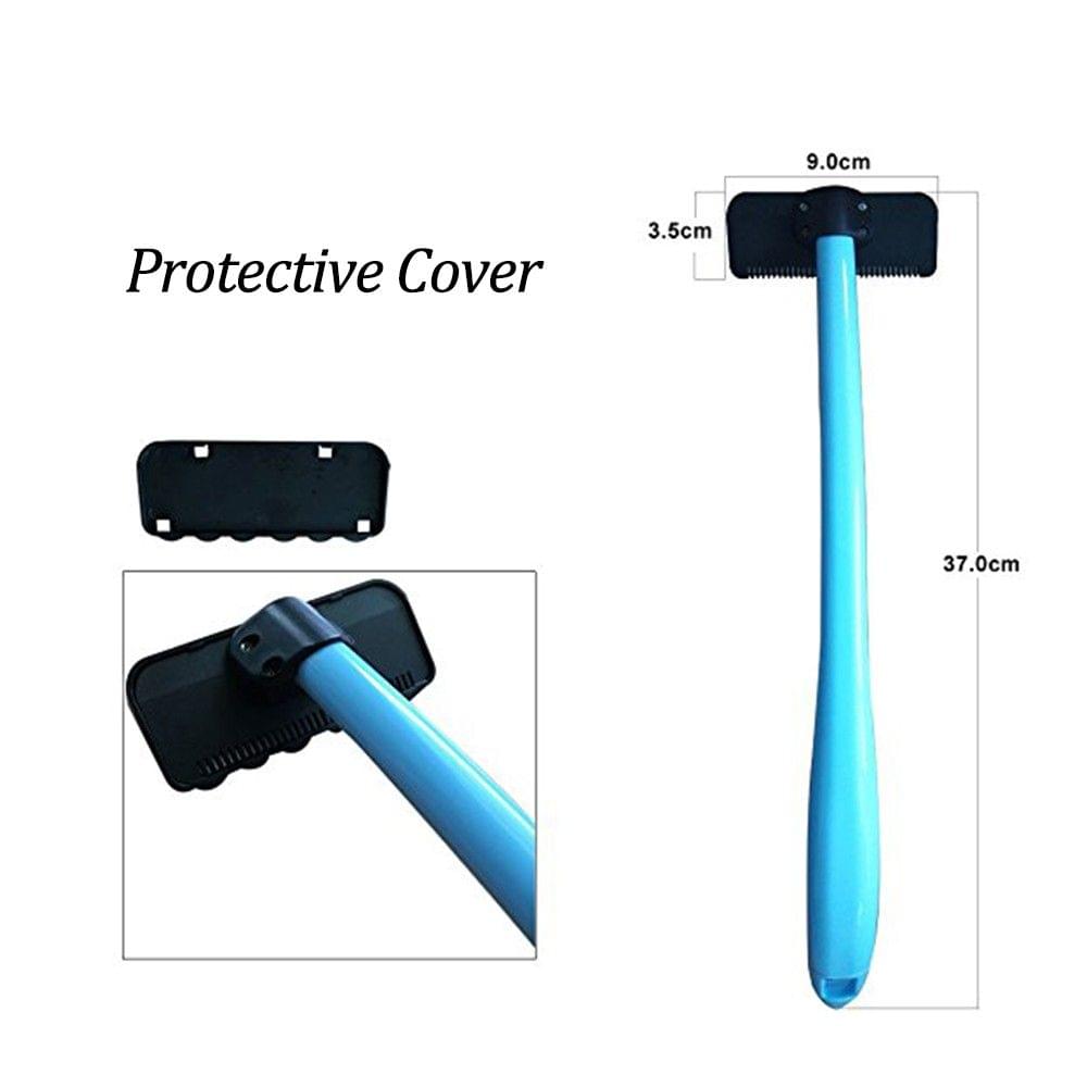 Male Back Hair Shaver Women Body Hair Remover Tool Plastic Long Handle W/ Replaceable Razor Head