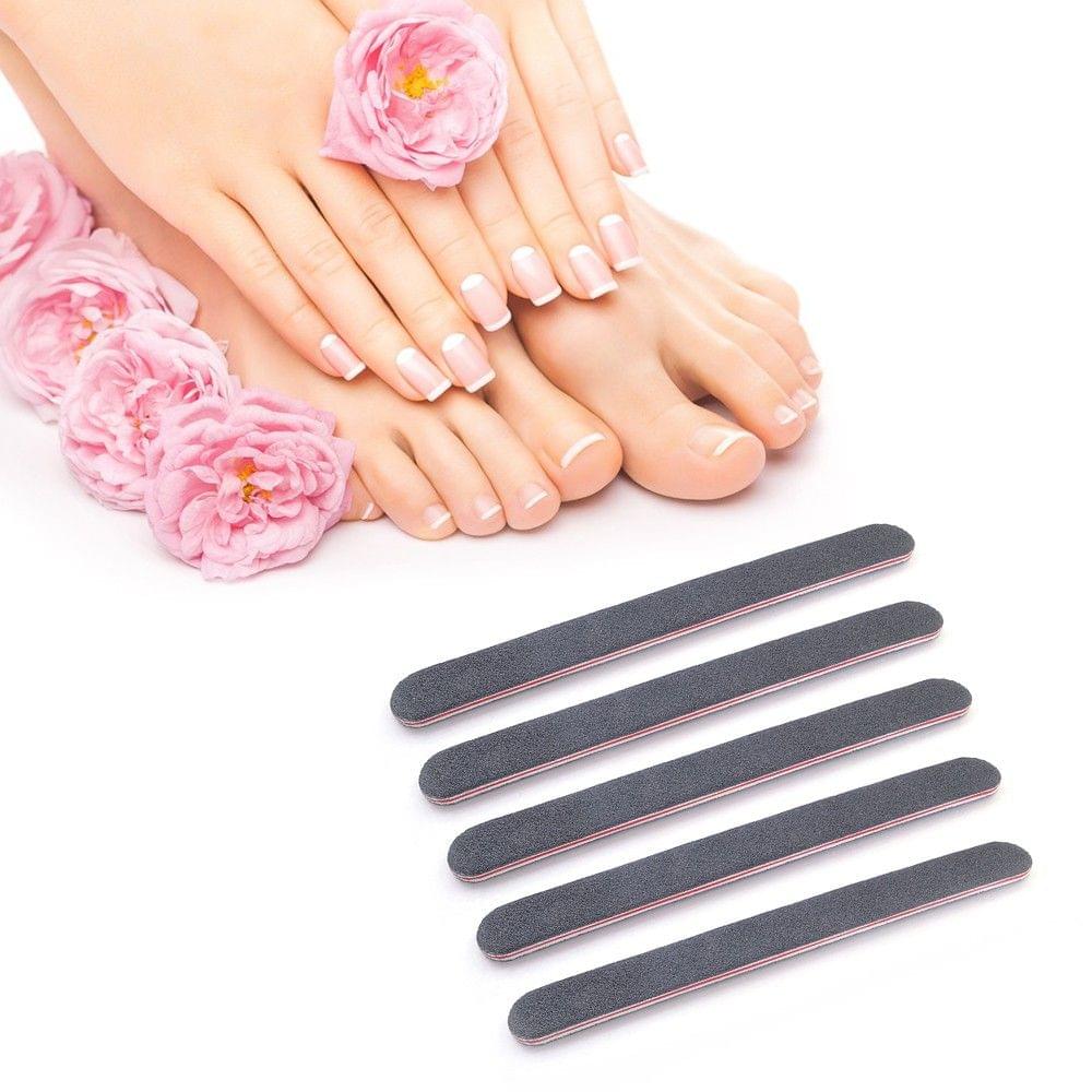 5pcs High Quality Sanding Nail File Buffer Black Nail Art Styling Tools Salon Manicure Tool Set Pedicure UV Gel Polish Nail Files